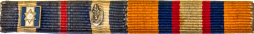 2 Clasps on the War of Independence Ribbon