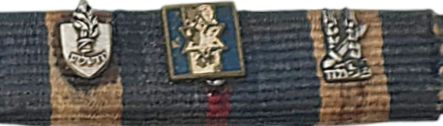 3 Clasps on the War of Independence Ribbon