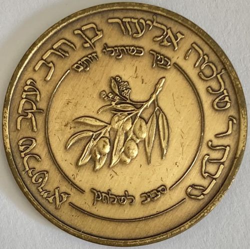 Chanukah coin from the Rebbe of Babov