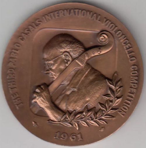 Bronze Israeli Medal Pablo Casals