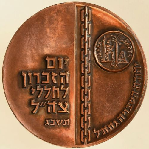 Israeli Medal Remembrance Day Fallen Soldiers