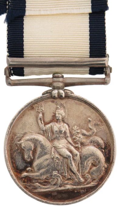 British Naval General Service Medal 1793-1840 back