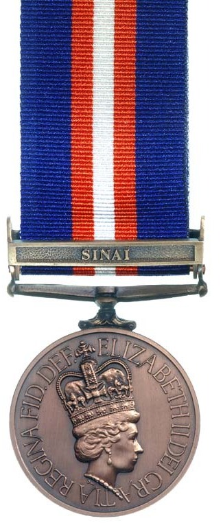 New Zealand General Service Medal Sinai