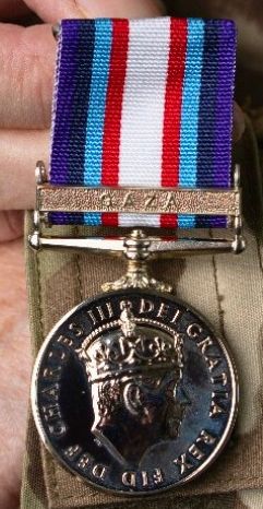 UK Humanitarian Medal&nbsp;- front