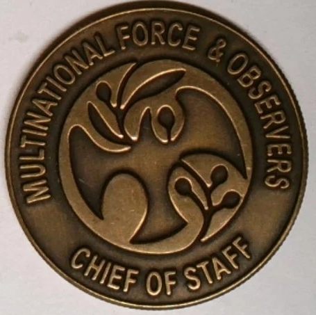 MFO Sinai Chief Of Staff medal