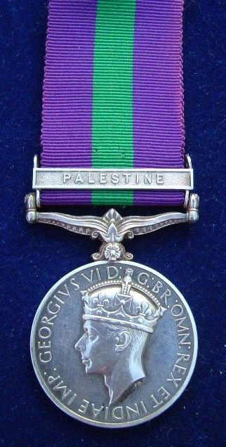 General Service Medal with clasp Palestine