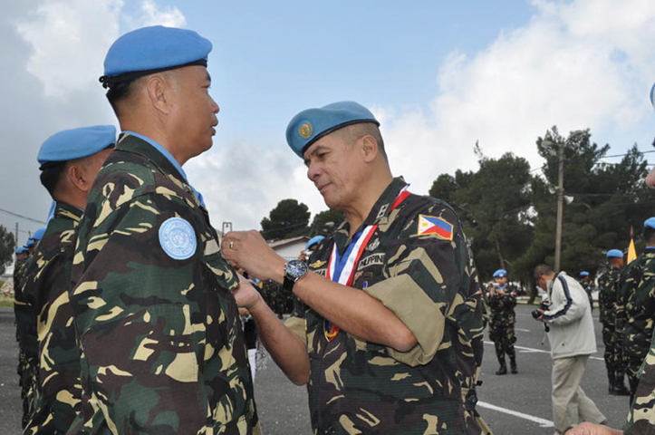 Award ceremonies UNDOF medals