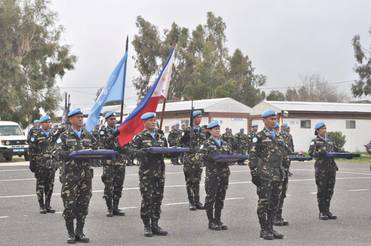 Award ceremonies UNDOF medals