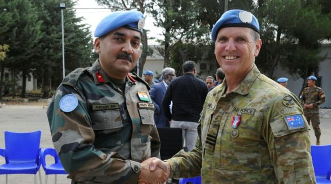 Australia UNDOF contingent medal ceremony