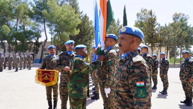 India UNDOF contingent medal ceremony
