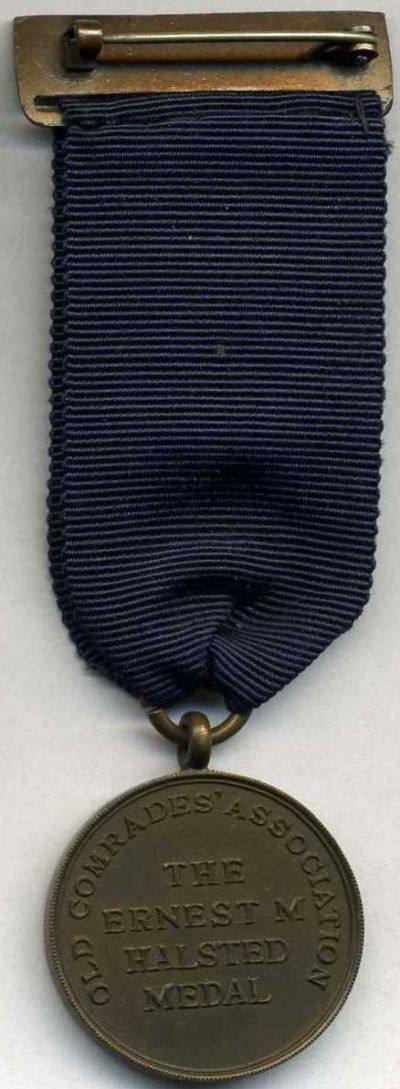 Ernest M. Halsted Medal or "Adjutant's medal" back