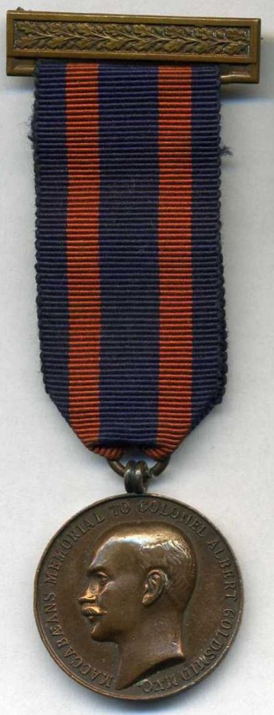 Goldsmid memorial medal - front