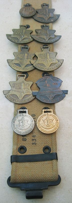 Israel Four days march - medals on belt 2