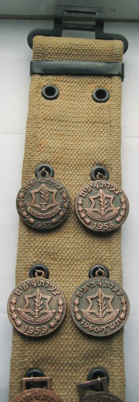 Israel Four days march - medals on belt 4